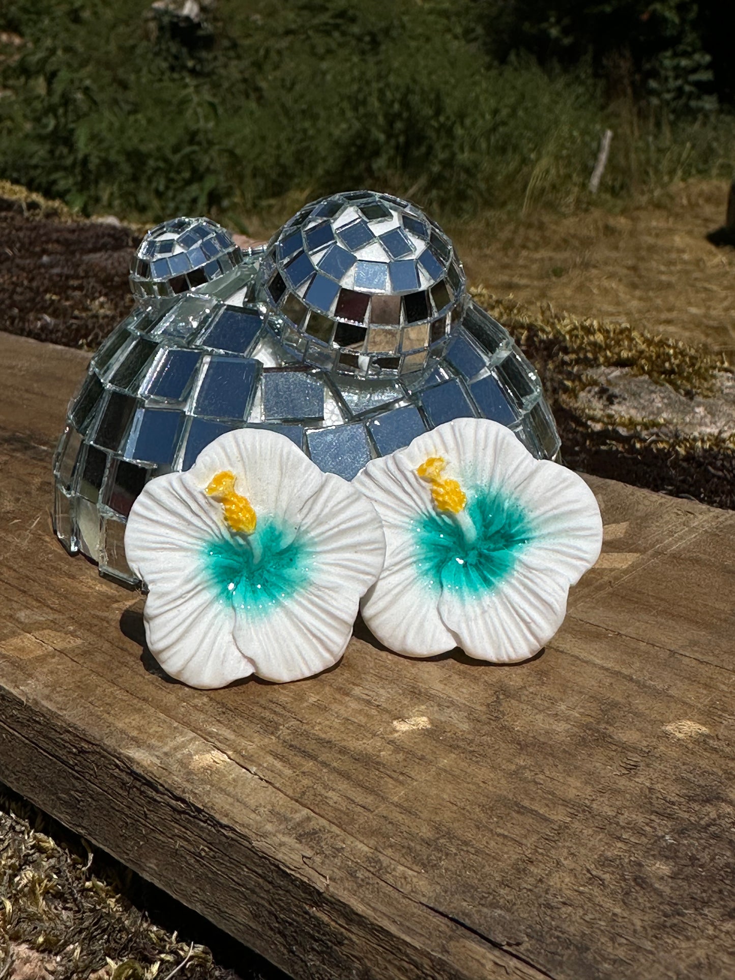 Mama Hibiscus cœur bleu