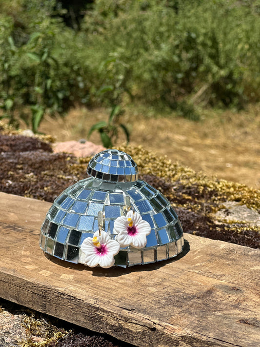 Baby Hibiscus pendante mauve